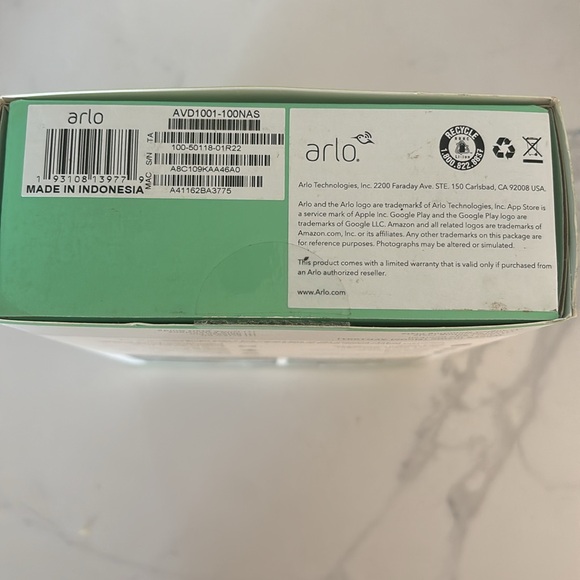 NIB NWT Arlo Wired Video Doorbell - Picture 3 of 7